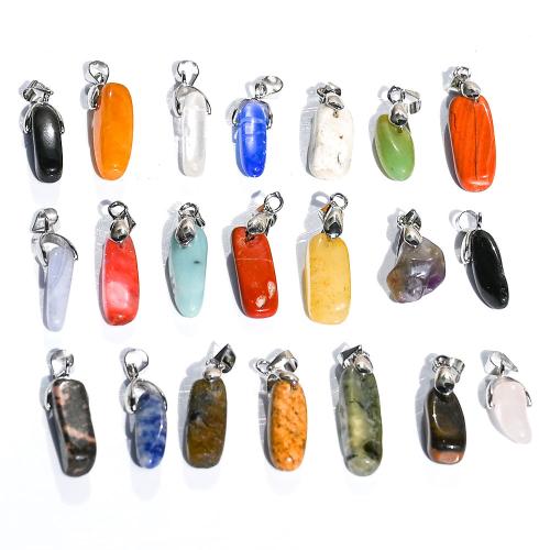 Gemstone Pendants Jewelry with Iron DIY mm Sold By PC