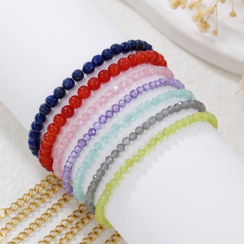 Pulseira de miçangas em vidro, para mulher, Mais cores pare escolha, vendido por PC