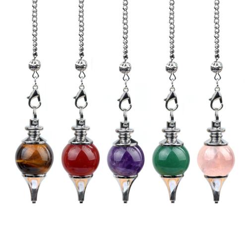 Natural Stone Pendulum with Iron fashion jewelry Sold By PC