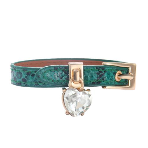 PU Leather Cord Bracelets with Zinc Alloy fashion jewelry & for woman & with rhinestone Length Approx 23 cm Sold By PC