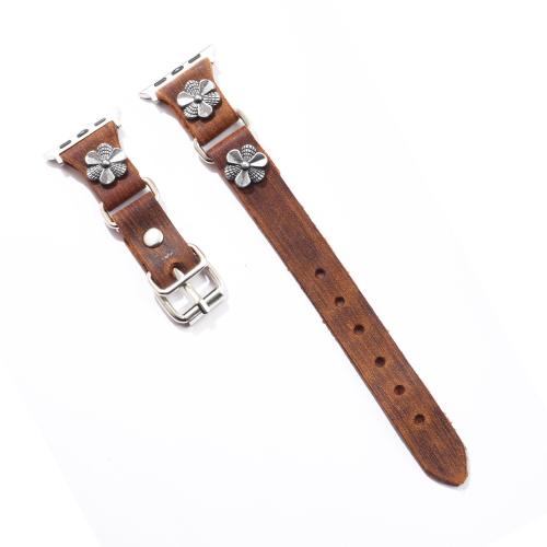 Watch Bands Cowhide with Zinc Alloy fashion jewelry & Unisex Sold By PC