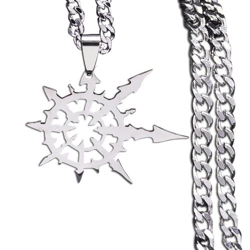 Stainless Steel Chain Sweter Naszyjnik, Stal nierdzewna 304, Powlekane, biżuteria moda & dla człowieka & pusty, oryginalny kolor, długość 50 cm, sprzedane przez PC