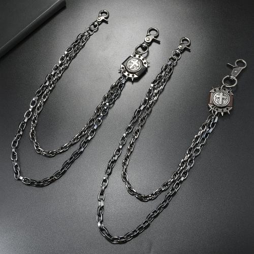 Body Chain Smycken, Zink Alloy, med Kohud & Järn, Dubbla lager & mode smycken & för människan, fler färger för val, Säljs av PC