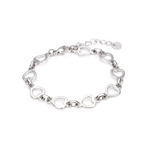 Bijoux bracelet en acier inoxydable, Acier inoxydable 304, avec 38mm chaînes de rallonge, Placage, bijoux de mode & pour femme & creux, plus de couleurs à choisir, Longueur 177 mm, Vendu par PC