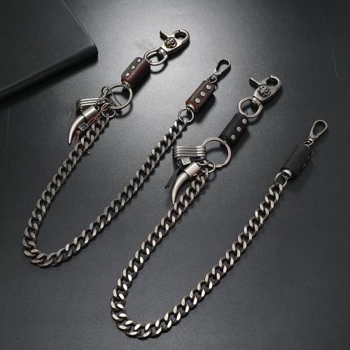 Body Chain Smycken, Zink Alloy, med Kohud & Järn, mode smycken & för människan, fler färger för val, Säljs av PC