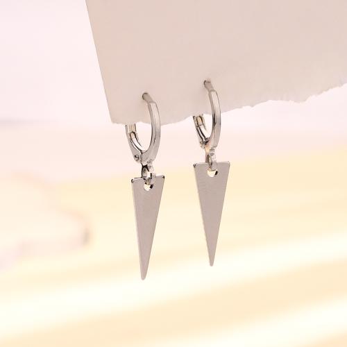 Huggie hoepel Drop Earrings, Messing, plated, voor vrouw, platina kleur, 30mm, Verkocht door pair