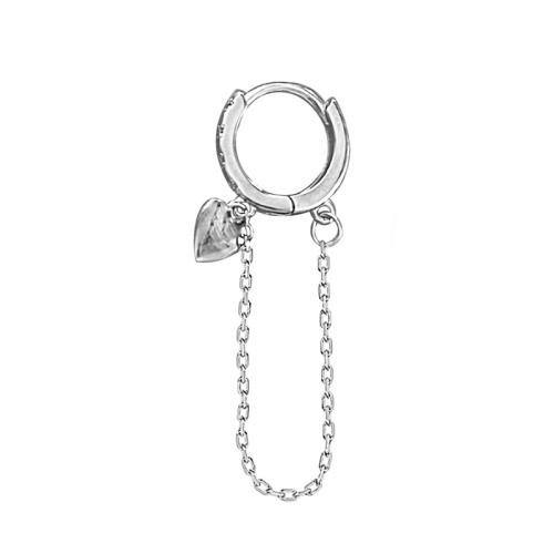 Boucle d’oreille goutte strass Hoop, laiton, Placage, pour femme, plus de couleurs à choisir, 35mm, Vendu par PC