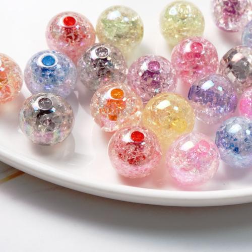 Plated Acrylic Beads colorful plated DIY Sold By Bag