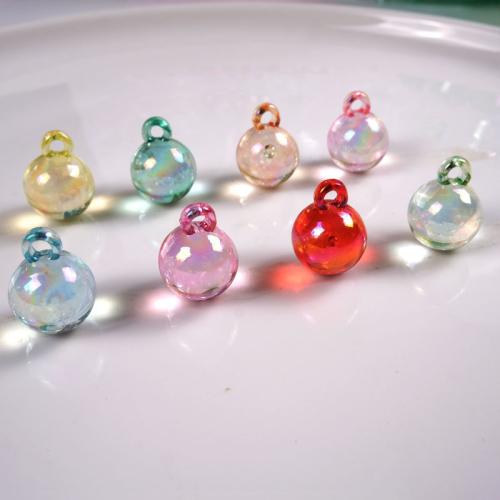 Acrylic Pendants colorful plated DIY Approx 2.7mm Approx Sold By Bag