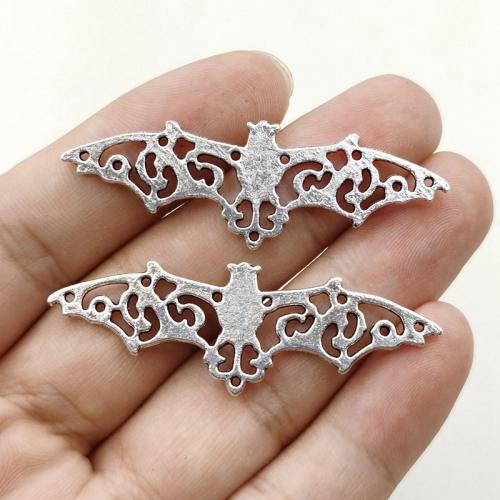 Zinc Alloy Animal Pendants Bat antique silver color plated DIY Sold By Bag