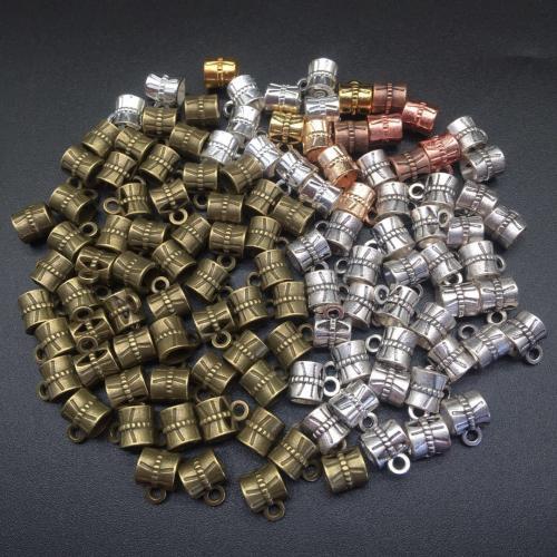 Zink legering Bail Beads, Zinc Alloy, forgyldt, du kan DIY, flere farver til valg, 10x7mm, 100pc'er/Bag, Solgt af Bag