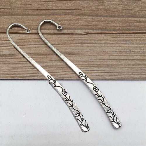 Zinc Alloy Bookmark antique silver color plated DIY Sold By Bag