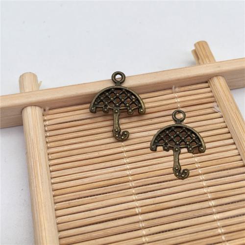 Zinc Alloy Pendants Umbrella antique bronze color plated DIY Sold By Bag