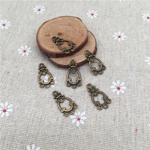 Zinc Alloy Connector antique bronze color plated DIY & 1/3 loop Approx 5mm Sold By Bag