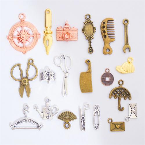 Zinc Alloy Pendants plated random style & DIY Approx 5mm Sold By Bag