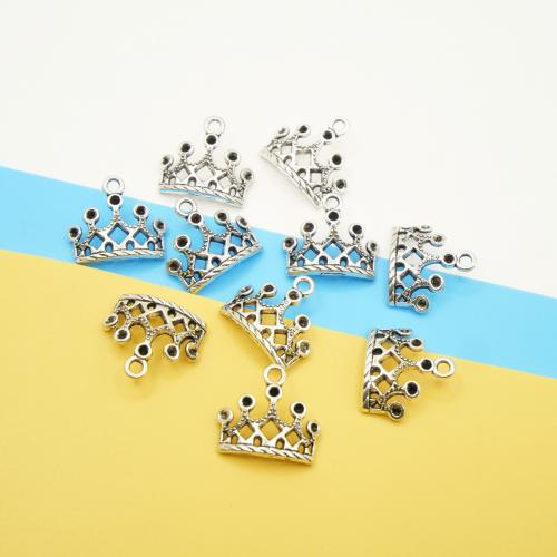 Zinc Alloy Crown Pendants plated DIY Approx 5mm 100/Bag Sold By Bag