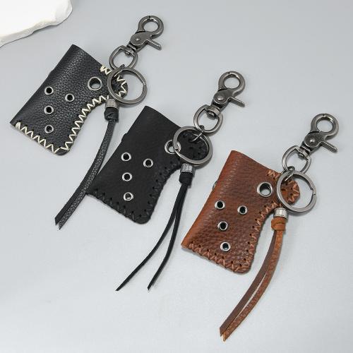 Zinc Alloy Key Clasp with Cowhide fashion jewelry & Unisex Sold By PC