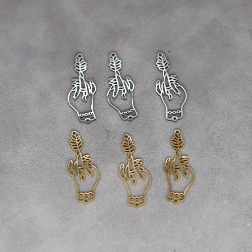 Stainless Steel Pendants 304 Stainless Steel Hand plated DIY & hollow Sold By PC