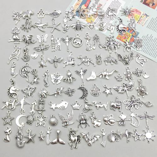 Zinc Alloy Pendants plated random style & DIY Sold By Bag