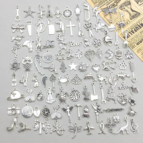 Zink-Aluminium-Anhänger, Zinklegierung, plattiert, DIY, keine, 100PCs/Tasche, verkauft von Tasche