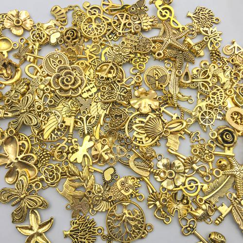 Zinc Alloy Pendants plated random style & DIY Sold By Bag