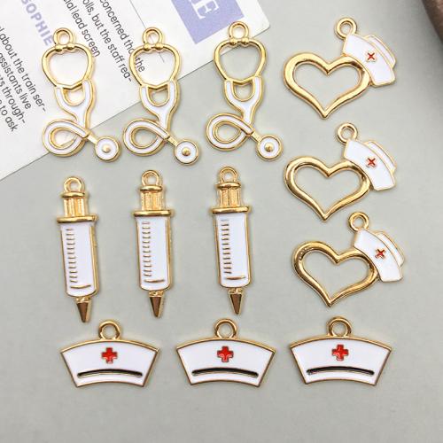 Zinc Alloy Enamel Pendants plated DIY Sold By Bag