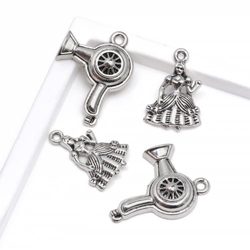 Zinc Alloy Pendants antique silver color plated DIY Sold By Bag