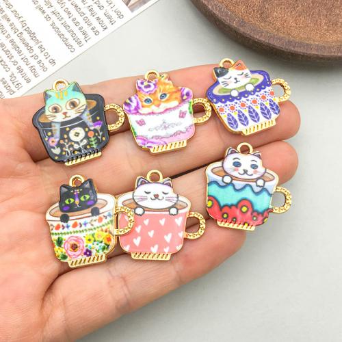 Zinc Alloy Enamel Pendants plated DIY Sold By Bag