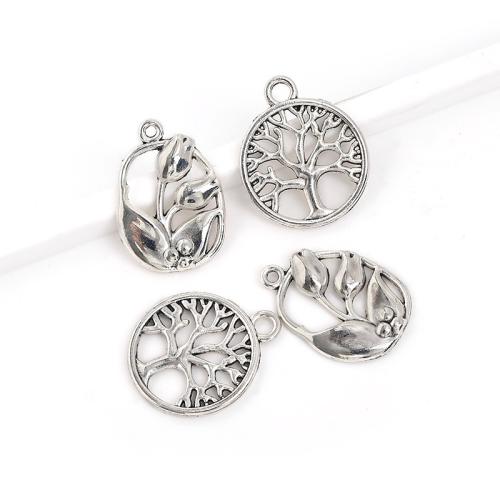 Zinc Alloy Pendants antique silver color plated DIY Sold By Bag