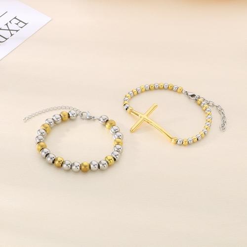 Stainless Steel Jewelry Bracelet 304 Stainless Steel Vacuum Ion Plating for woman Sold By PC