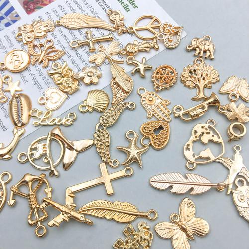 Zinc Alloy Pendants KC gold color plated DIY Sold By Bag