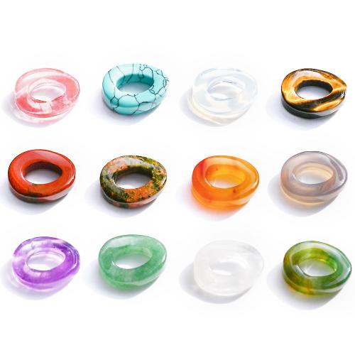 Gemstone Pendants Jewelry Oval DIY & hollow Sold By PC