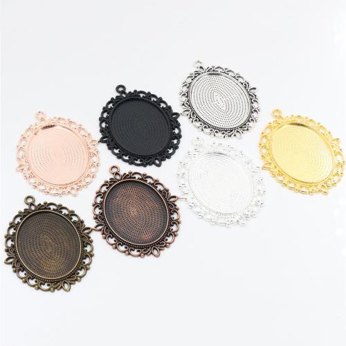 Zinc Alloy Pendant Cabochon Setting plated DIY nickel lead & cadmium free inner x40mm Approx Sold By Bag