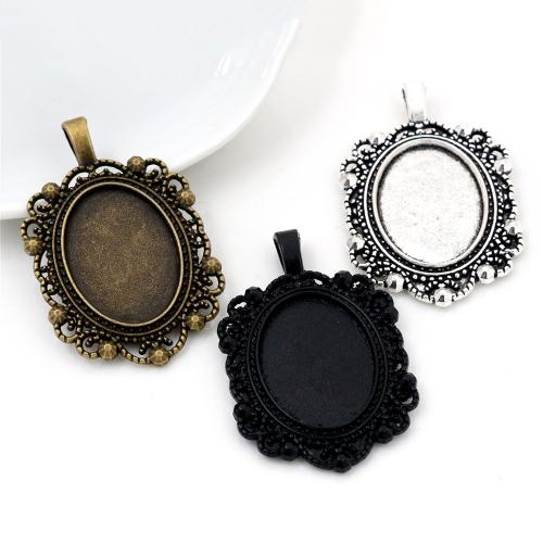 Zinc Alloy Pendant Cabochon Setting plated DIY nickel lead & cadmium free inside x25mm Approx Sold By Bag