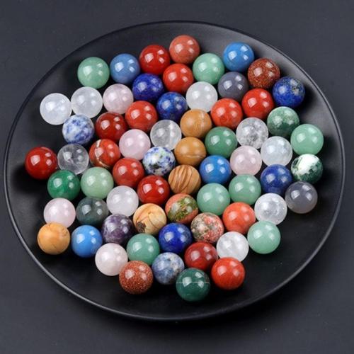 Gemstone Jewelry Beads Natural Stone Round DIY & no hole nickel lead & cadmium free Sold By PC