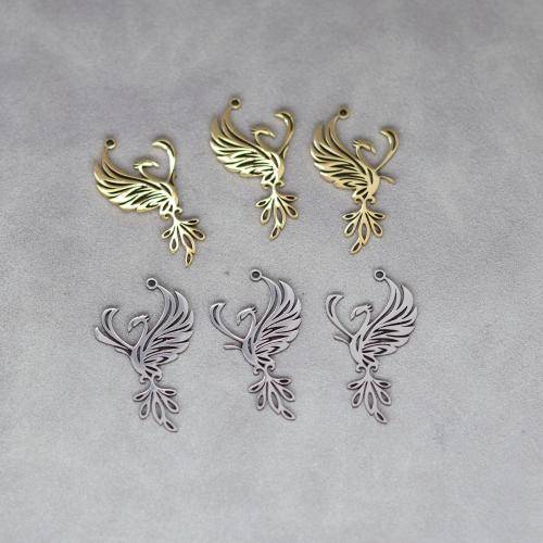 Stainless Steel Pendants 304 Stainless Steel Phoenix plated DIY & hollow Sold By PC