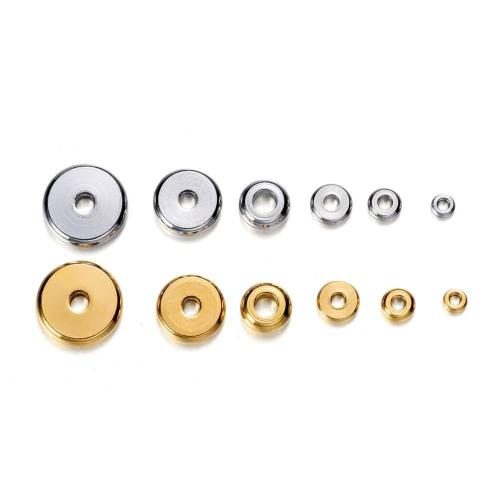 304 roestvrij staal Positioning Bead, plated, DIY & verschillende grootte voor keus, meer kleuren voor de keuze, 100pC's/Bag, Verkocht door Bag