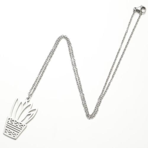 Stainless Steel Sweater Chain Necklace 304 Stainless Steel plated Unisex & hollow Length 45 cm Sold By Bag