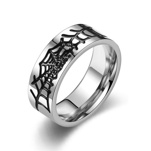 Stainless Steel Finger Ring 304 Stainless Steel anoint Halloween Design & fashion jewelry & for man Sold By PC