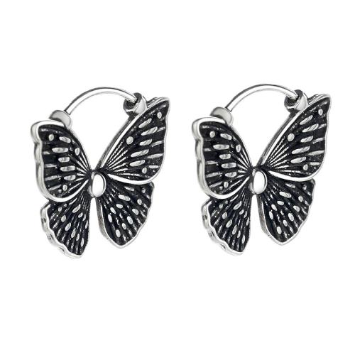 Brass Leverback Earring Butterfly plated for woman original color Sold By Pair