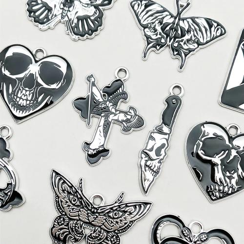 Zinc Alloy Enamel Pendants plated Halloween Design & DIY Sold By Bag