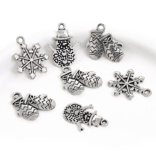 Zinc Alloy Pendants plated Christmas Design & DIY Sold By Bag