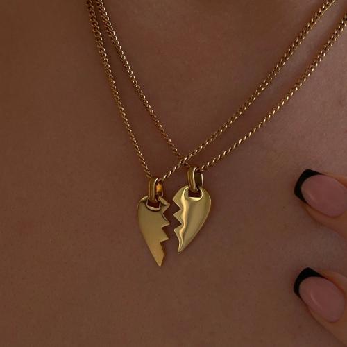 Stainless Steel Jewelry Necklace 304 Stainless Steel Vacuum Ion Plating for woman Sold By PC