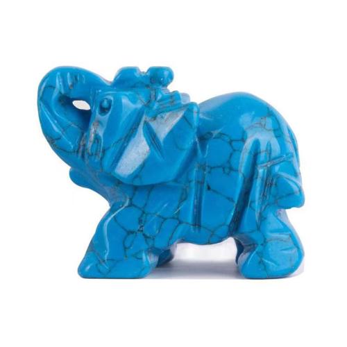 Fashion Decoration Gemstone Elephant Carved  Sold By PC