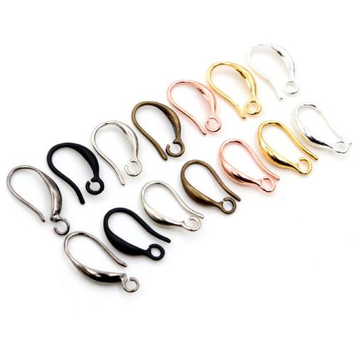 Blås Hook Earwire, Mässing, plated, DIY, fler färger för val, nickel, bly och kadmium gratis, 15x9mm, Ca 100PC/Bag, Säljs av Bag