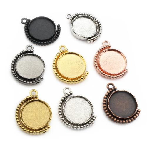 Zinc Alloy vedhæng Cabochon Setting, forgyldt, du kan DIY, flere farver til valg, nikkel, bly & cadmium fri, inner diameter:16mm, Ca. 100pc'er/Bag, Solgt af Bag