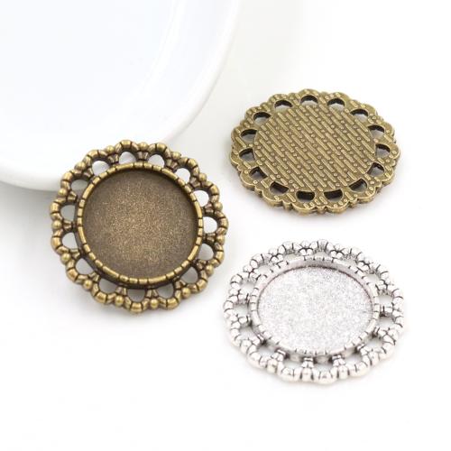 Zinc Alloy vedhæng Cabochon Setting, forgyldt, du kan DIY, flere farver til valg, nikkel, bly & cadmium fri, inner diameter:16mm, Ca. 100pc'er/Bag, Solgt af Bag