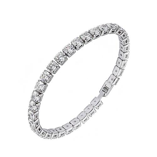 Stainless Steel Jewelry Bracelet 304 Stainless Steel plated & for woman & with rhinestone Sold By PC