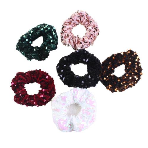 Hair Scrunchies Cloth with Rubber Band handmade for woman Sold By PC