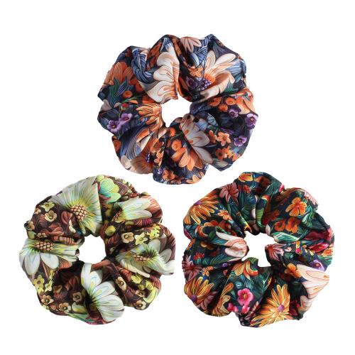 Hair Scrunchies Cloth with Rubber Band handmade for woman Sold By PC